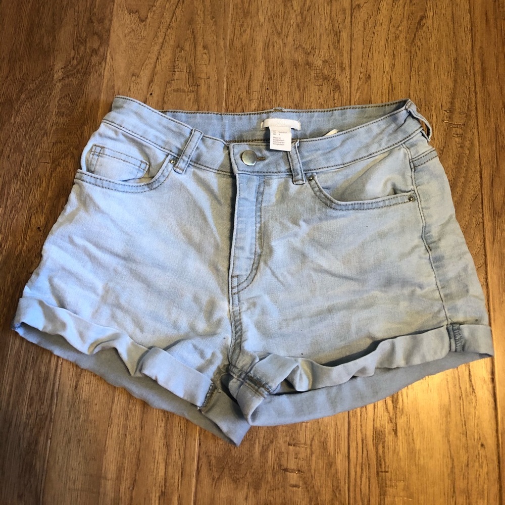 H & M Light-Wash Shorts